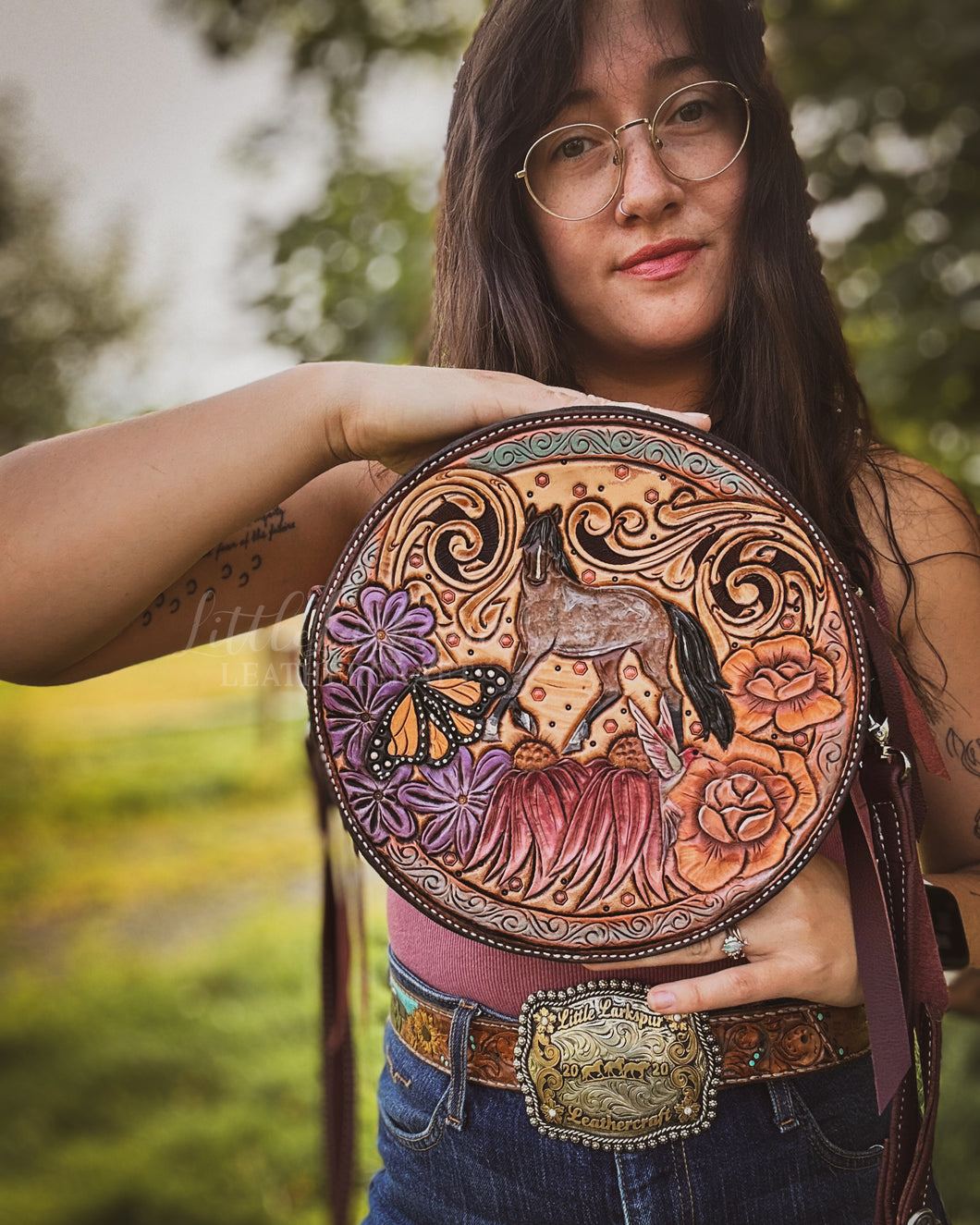Roany Pony Round Purse
