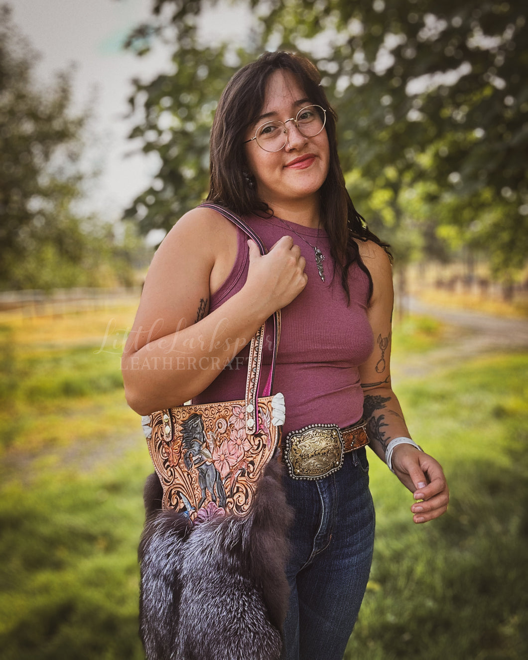 Fox Fur Purse