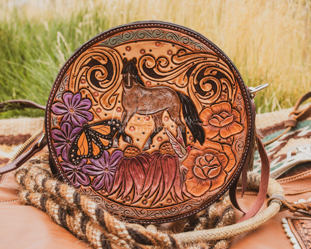 Roany Pony Round Purse