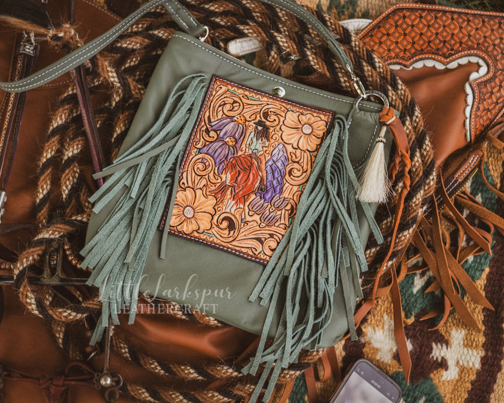 Leather Fringe Purse