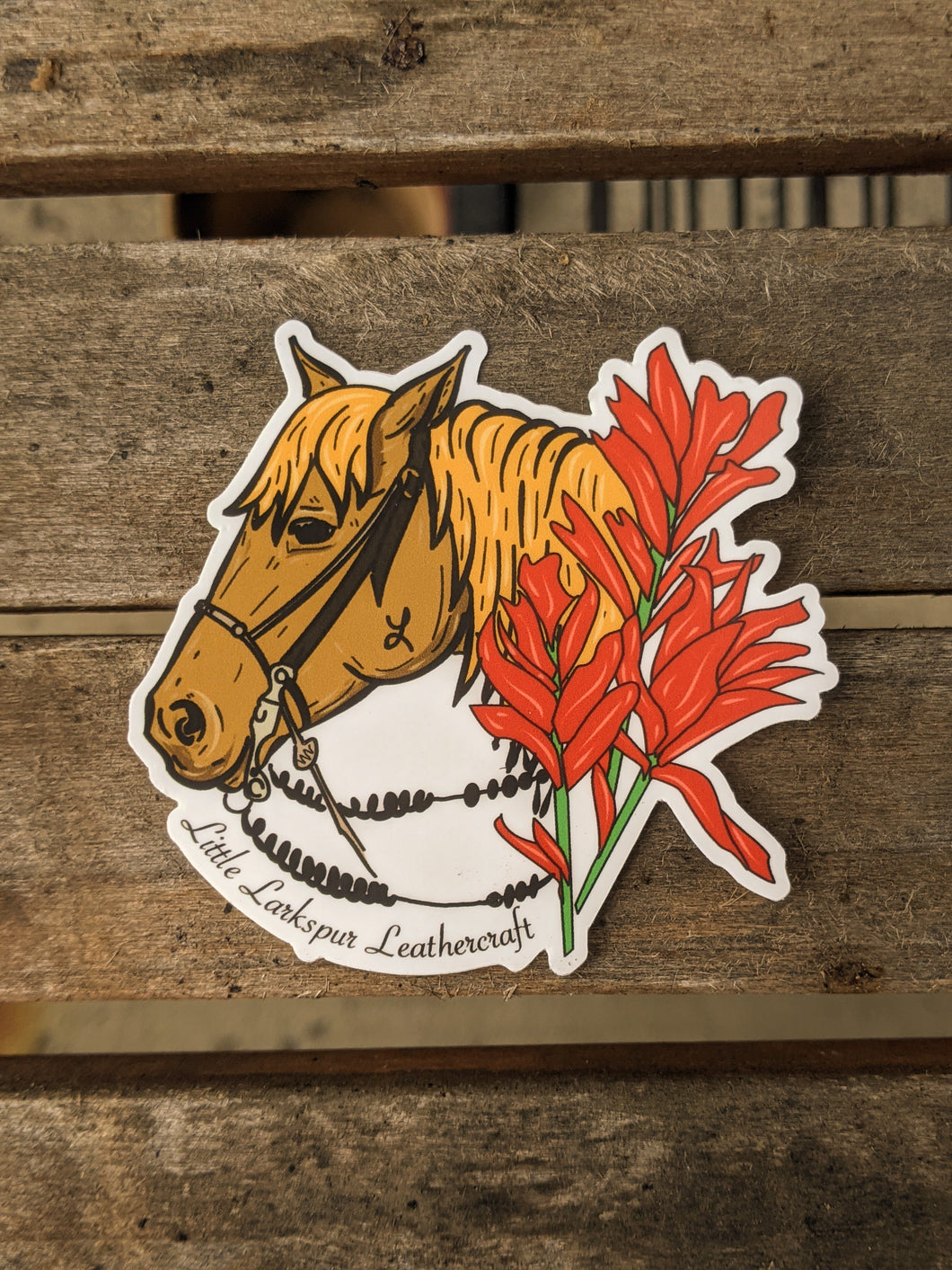 Horse + Wildflowers Sticker